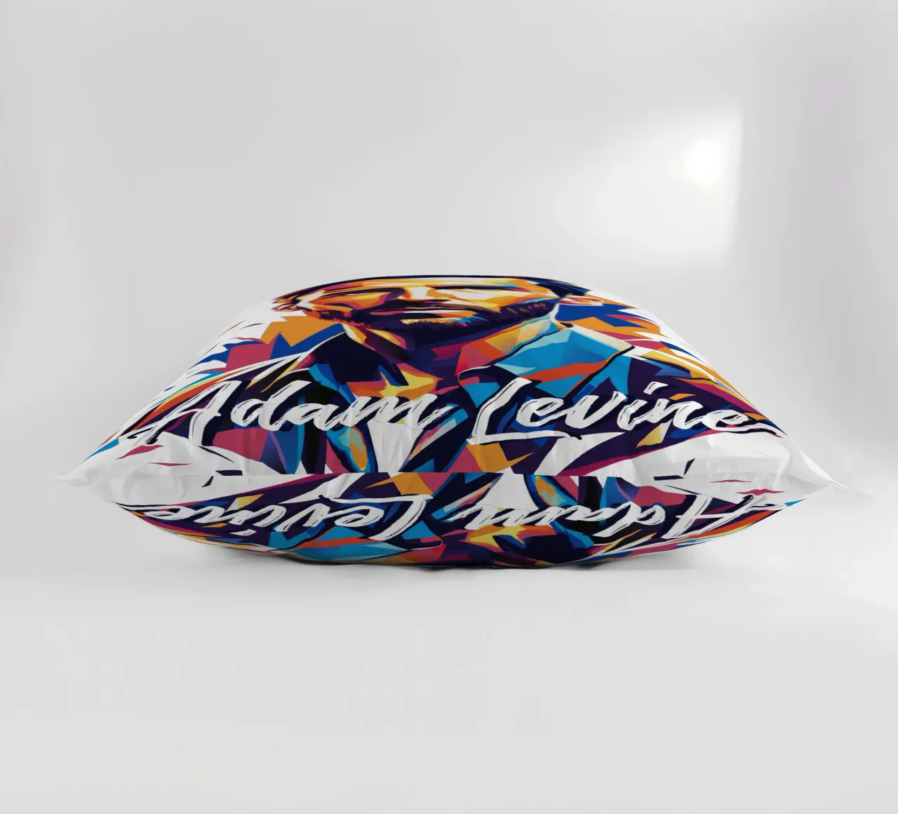 Adam Levine in Wpap Pop Art cuscino da vectorartnesia