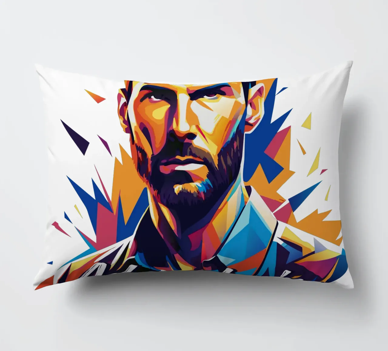 Adam Levine in Wpap Pop Art cuscino da vectorartnesia