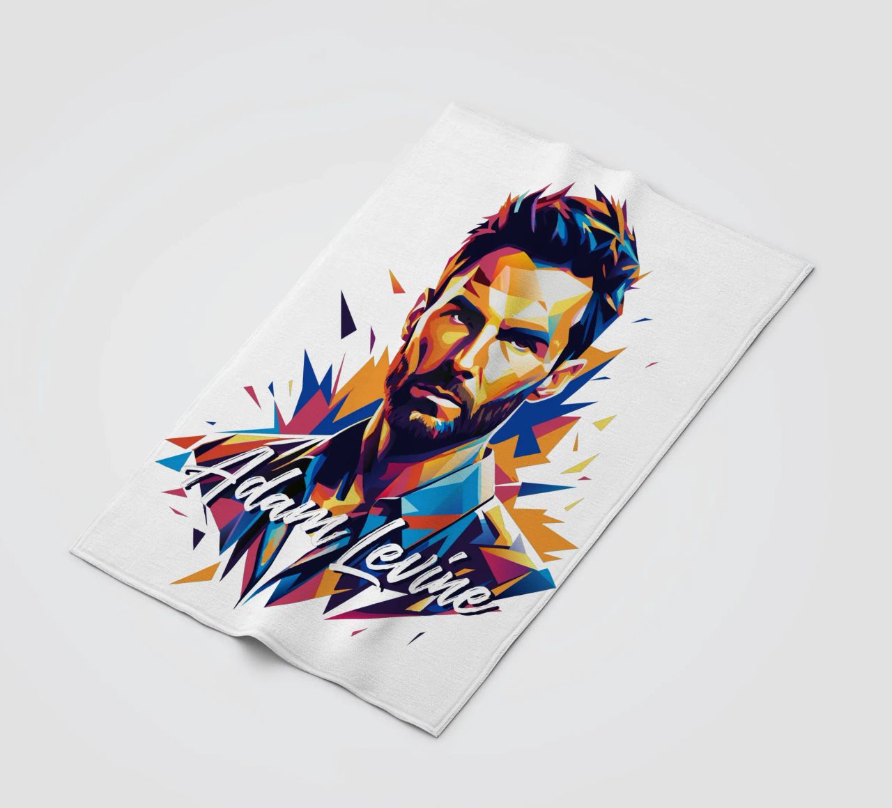 Adam Levine in Wpap Pop Art coperta in pile da vectorartnesia