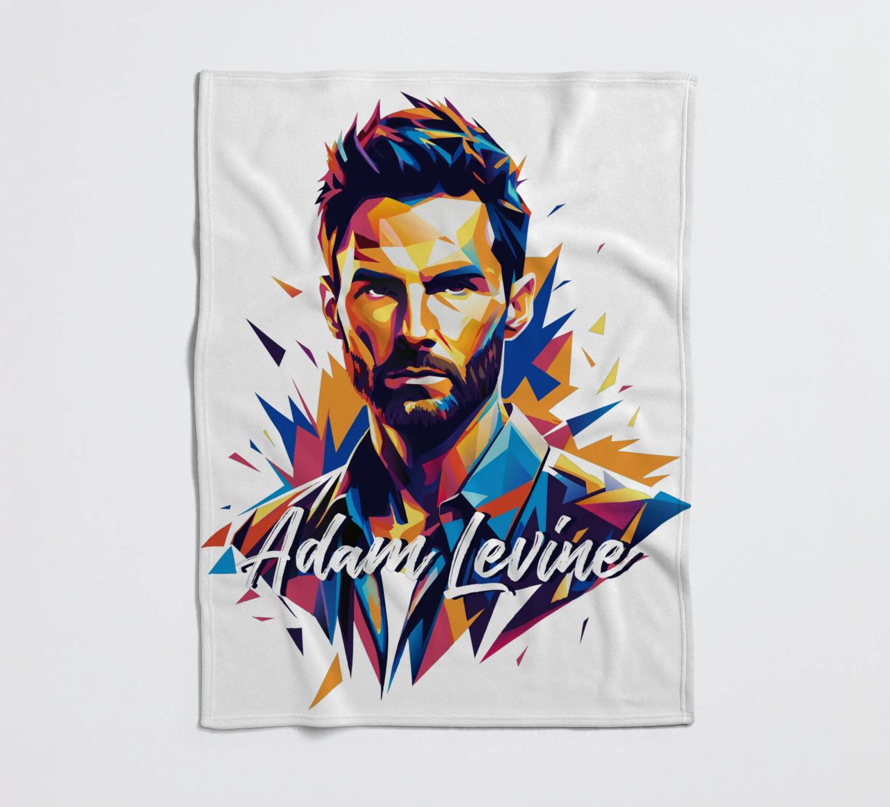 Adam Levine in Wpap Pop Art coperta in pile da vectorartnesia