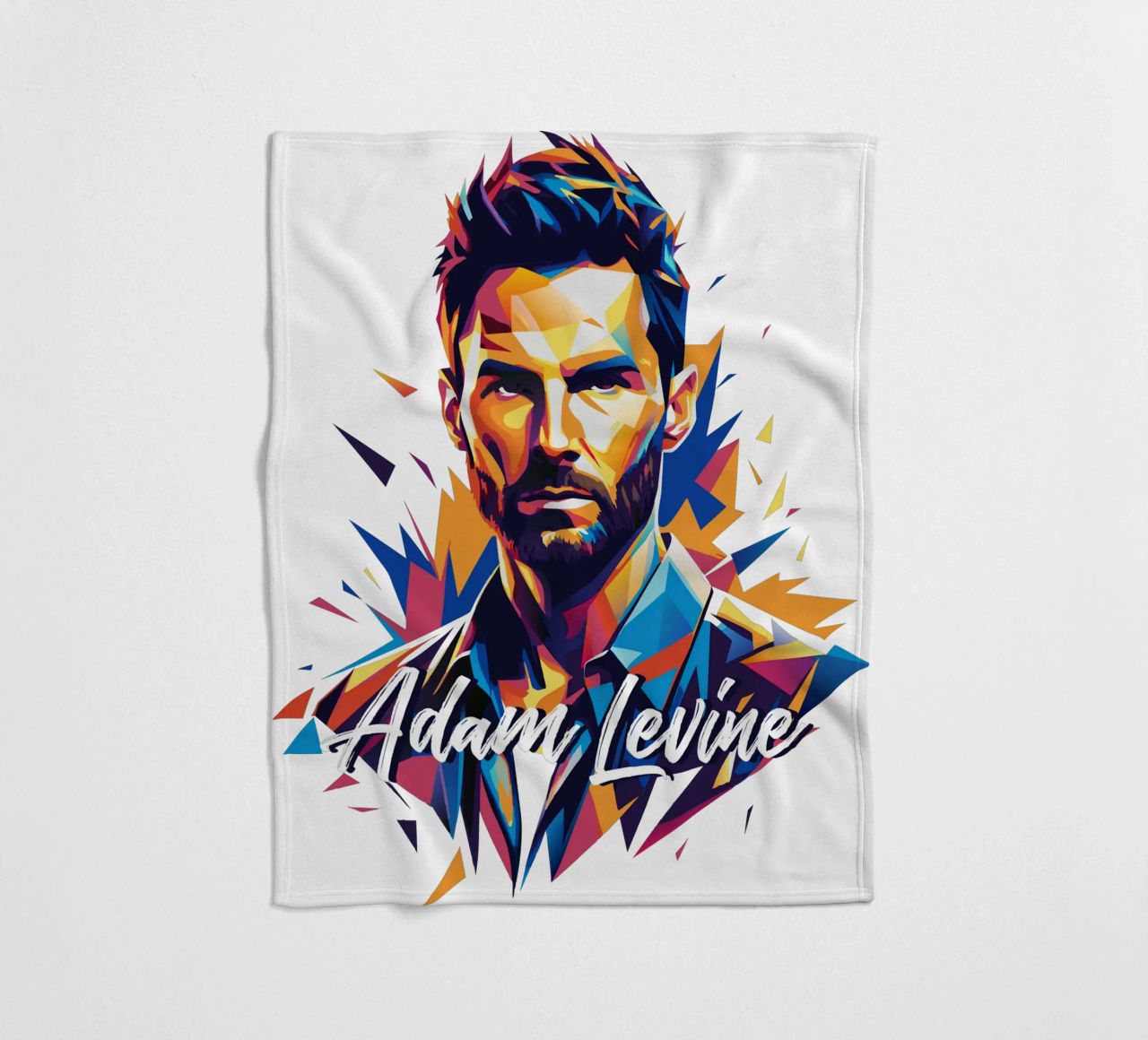 Adam Levine in Wpap Pop Art coperta in pile da vectorartnesia