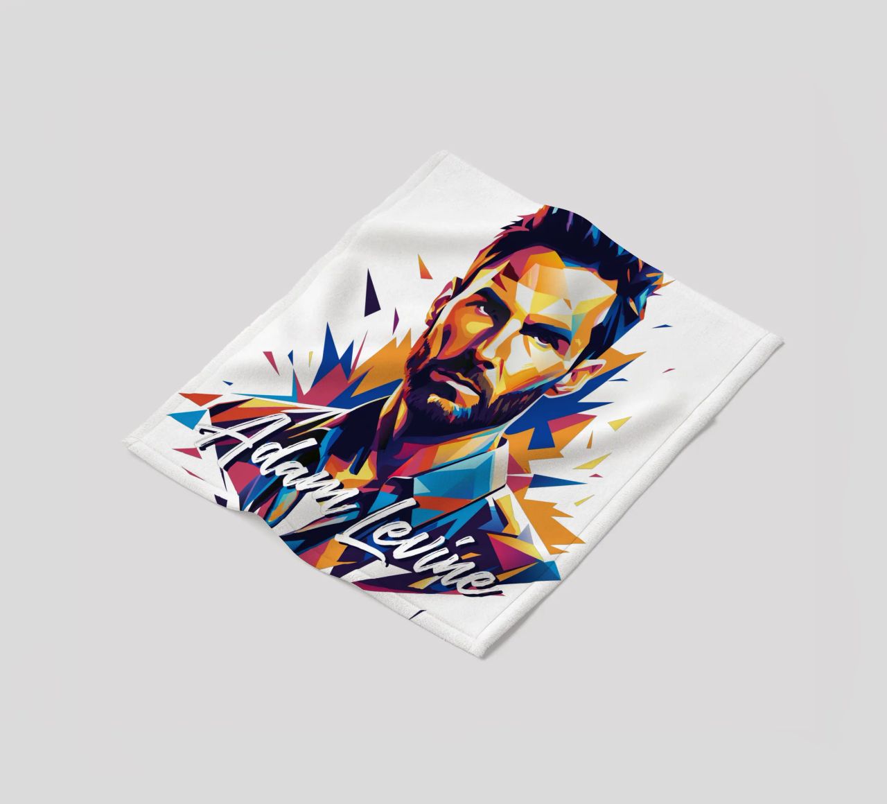 Adam Levine in Wpap Pop Art coperta in pile da vectorartnesia