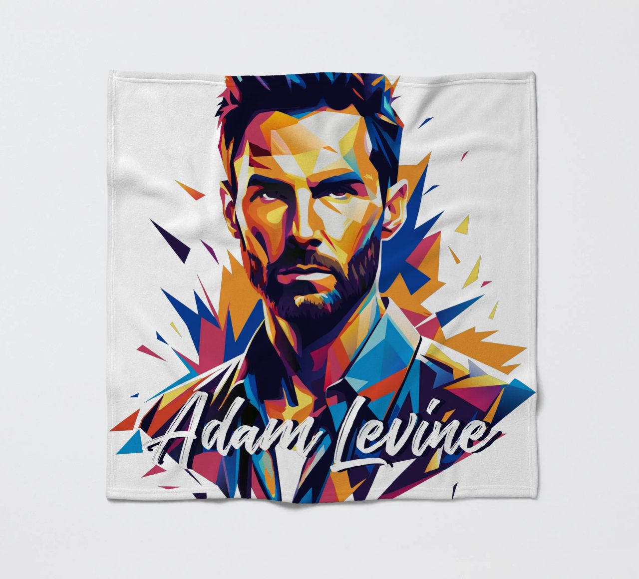 Adam Levine in Wpap Pop Art coperta in pile da vectorartnesia