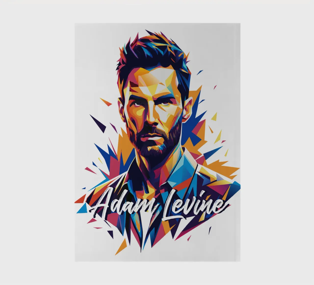 Adam Levine in Wpap Pop Art diario da vectorartnesia