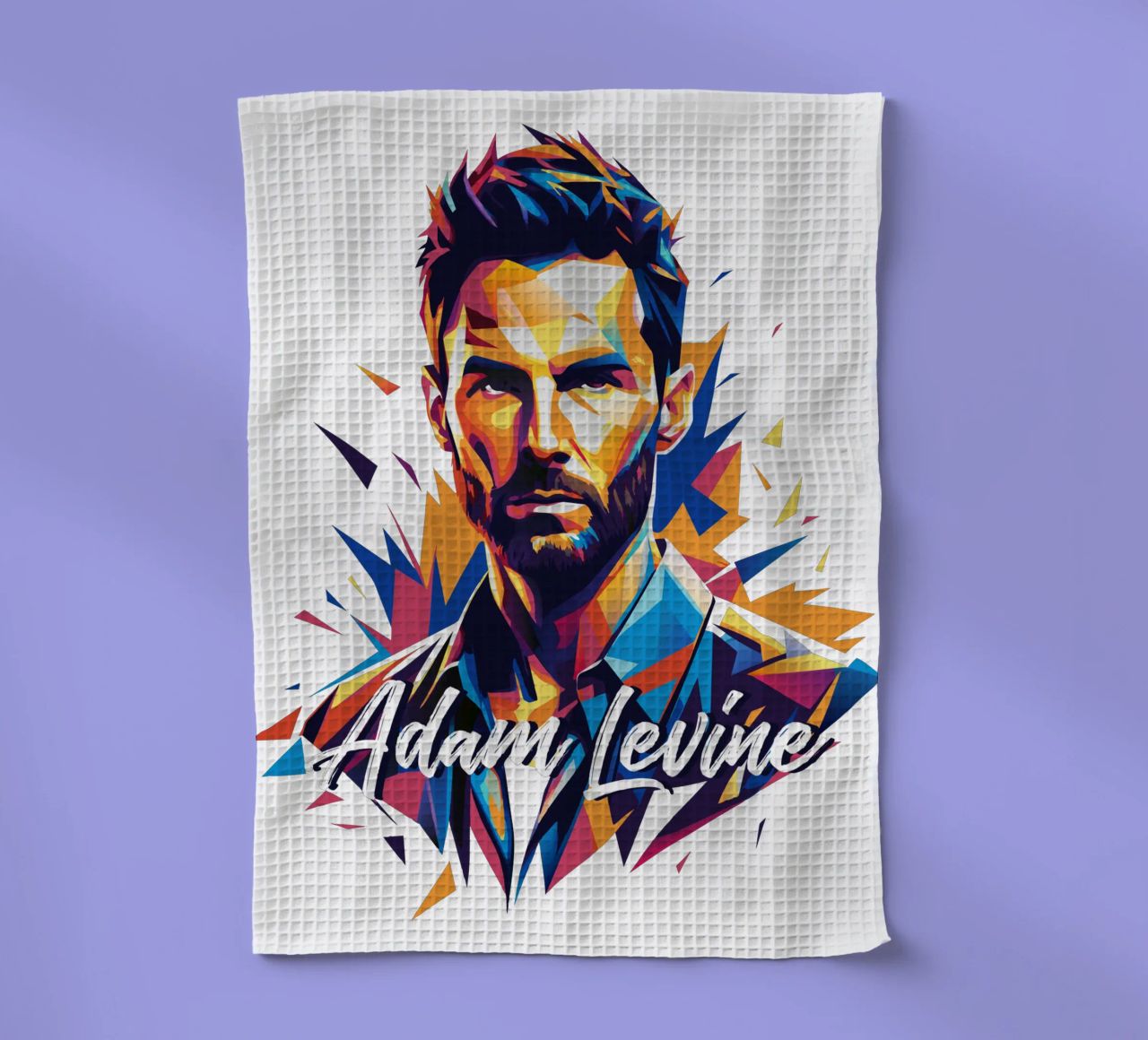 Adam Levine in Wpap Pop Art canovaccio da cucina da vectorartnesia