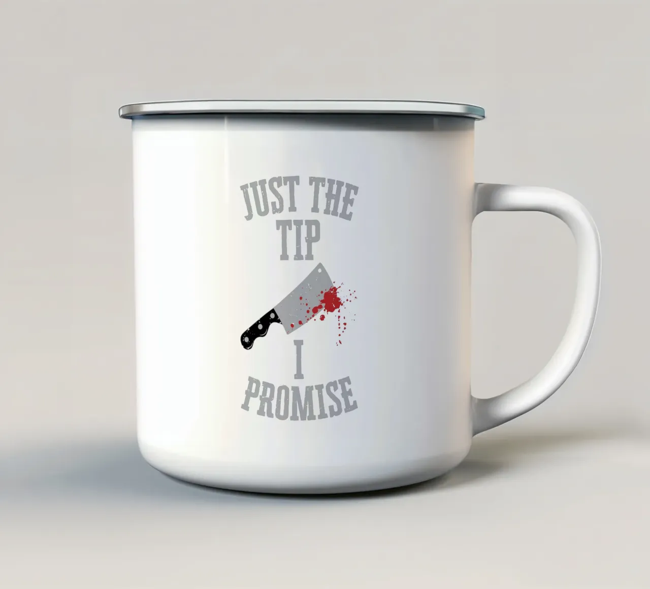 Just the tip I promise tazza in smalto da edsonramosart