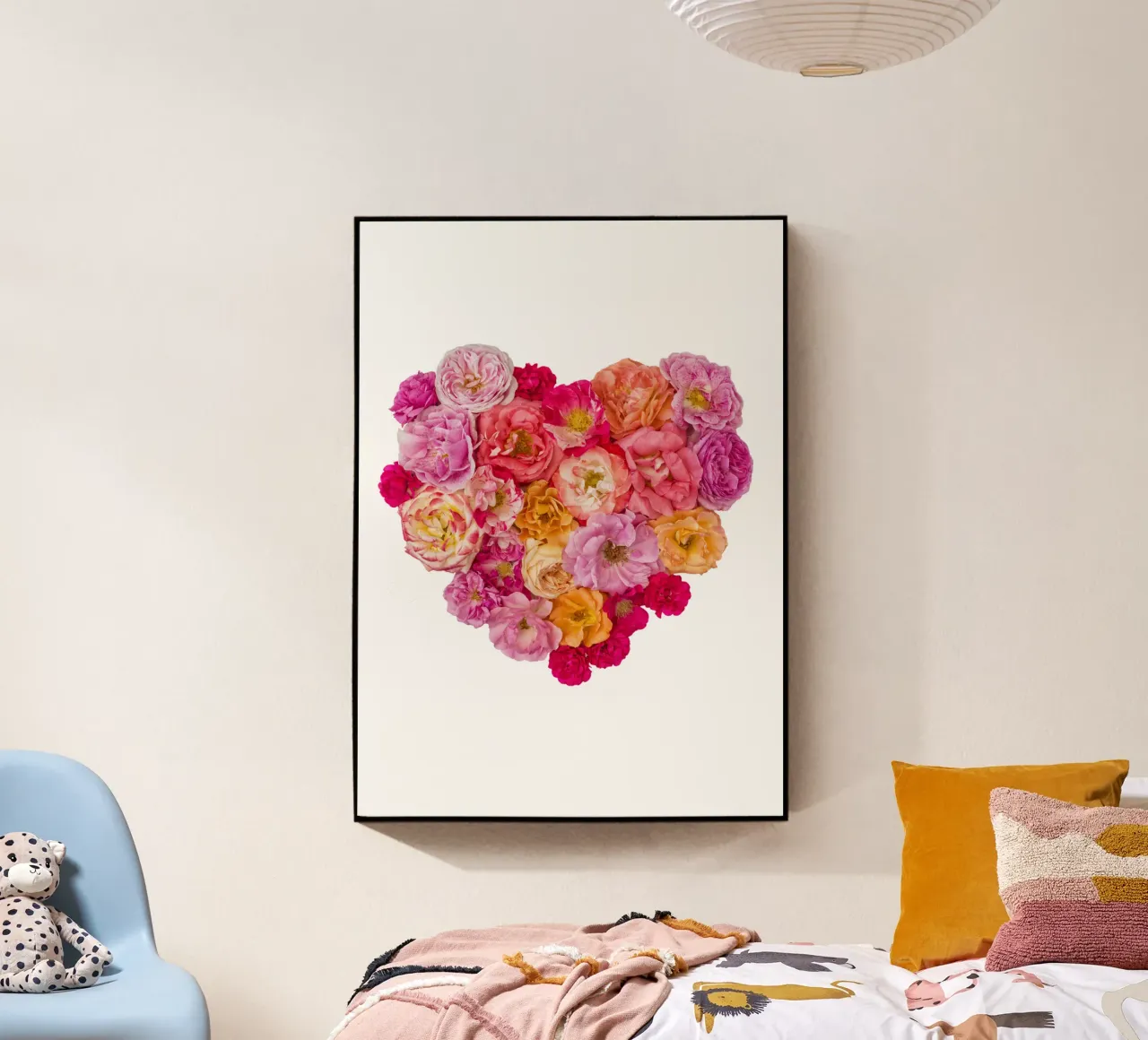 Cuore di rose colorate plexiglass da Curious Collections by Marielle Leenders