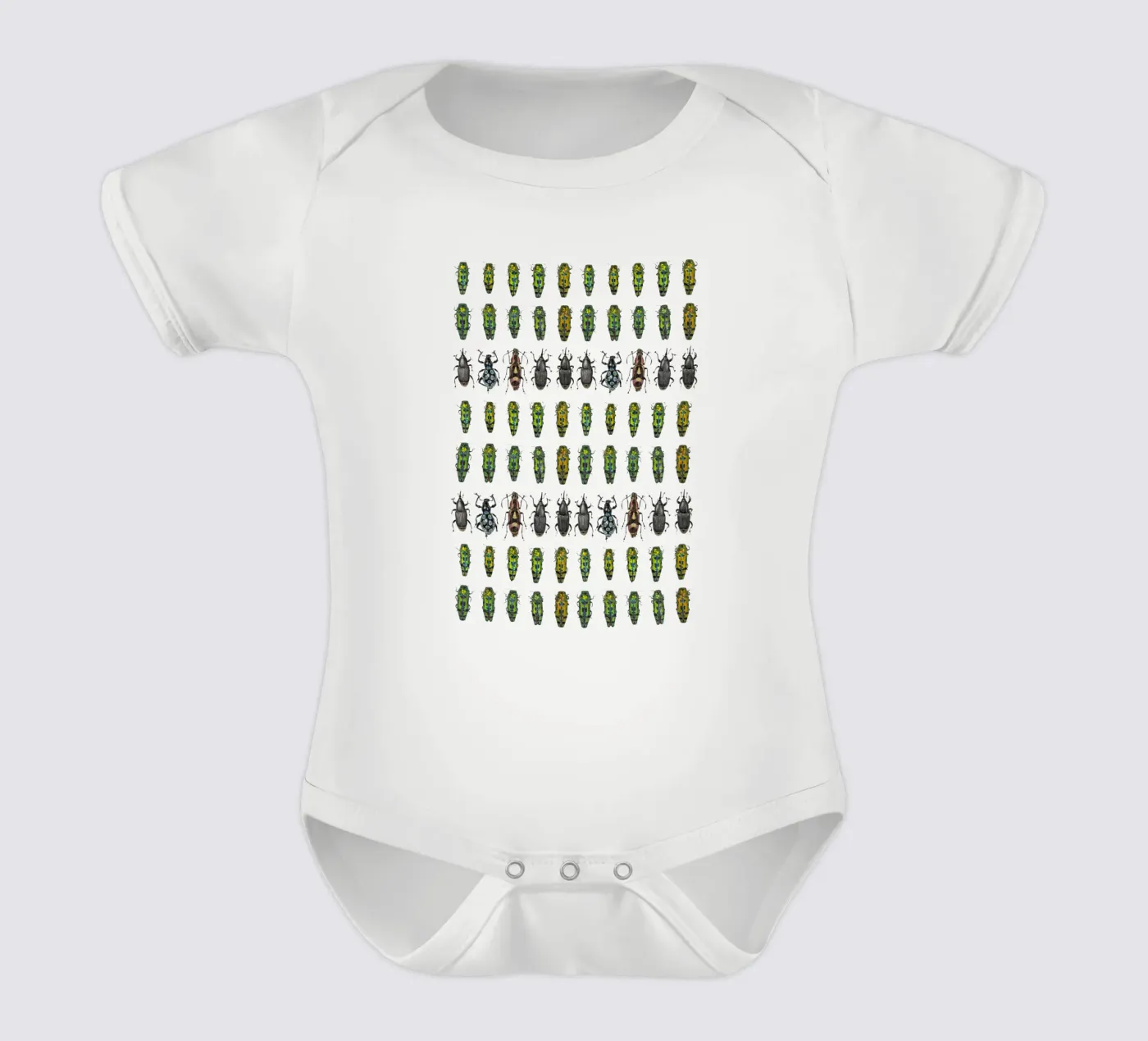 Kleine kevers babyrompertje korte mouwen van Curious Collections by Marielle Leenders