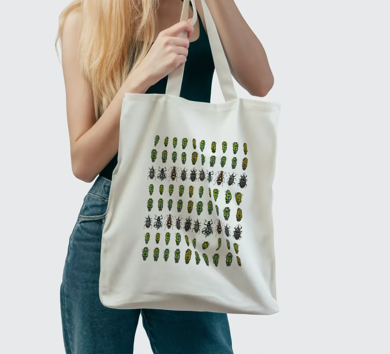 Tiny beetles tote bag by Curious Collections by Marielle Leenders