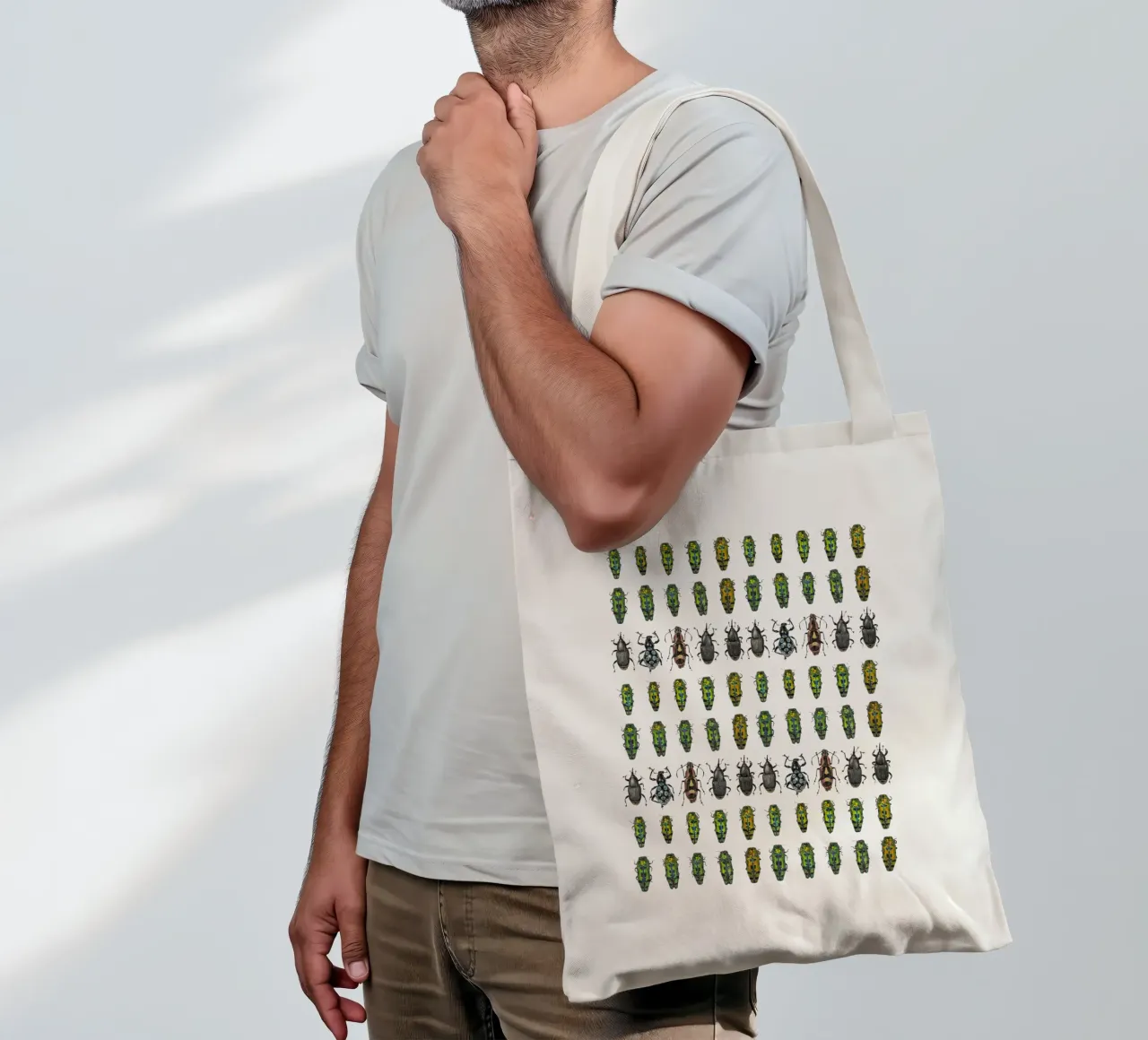 Tiny beetles tote bag by Curious Collections by Marielle Leenders