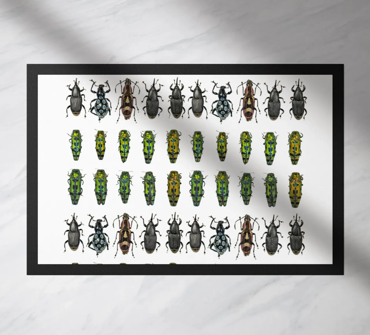 Tiny beetles doormat by Curious Collections by Marielle Leenders
