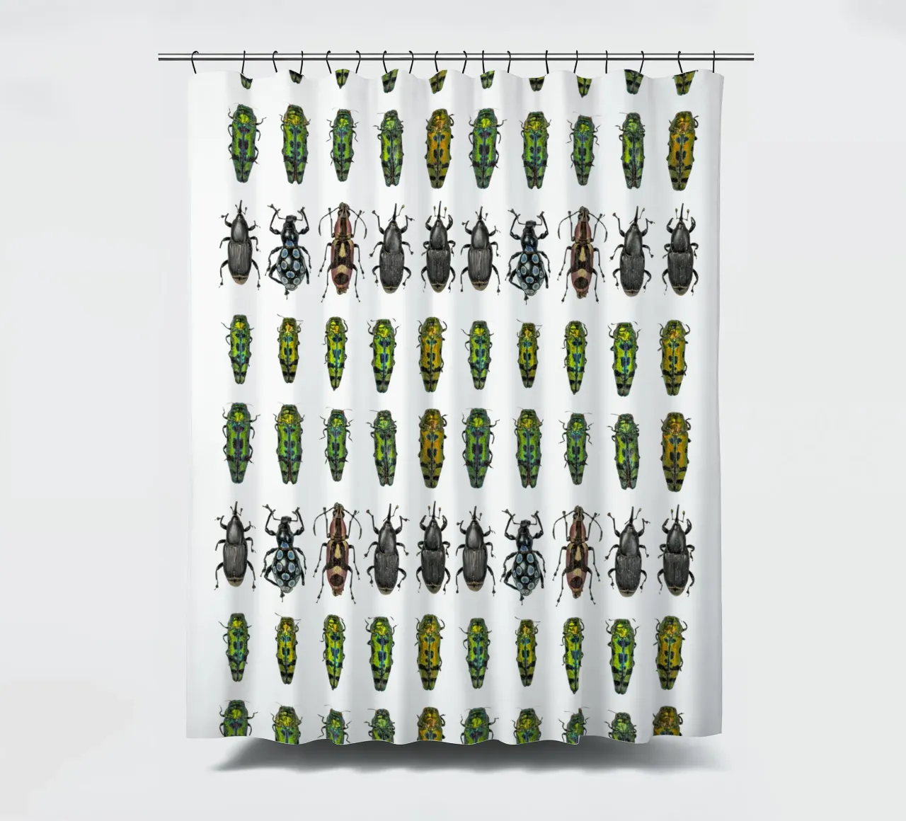 Winzige Käfer Duschvorhang von Curious Collections by Marielle Leenders