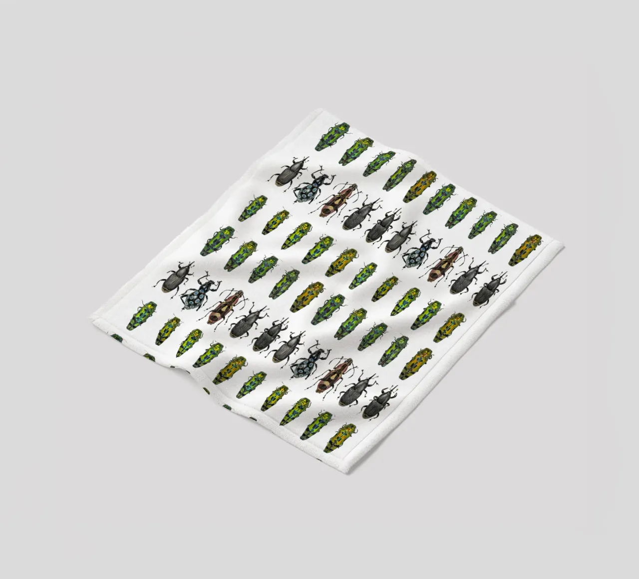 Tiny beetles fleece blanket by Curious Collections by Marielle Leenders