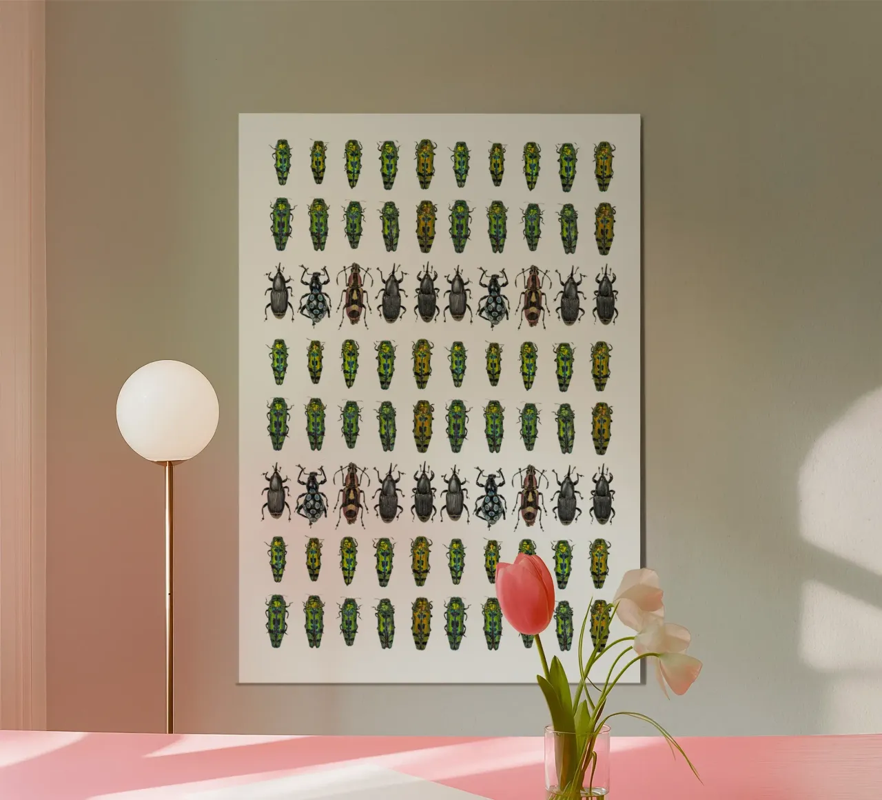 Tiny beetles poster by Curious Collections by Marielle Leenders