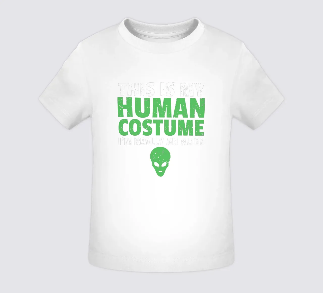 THIS IS MY HUMAN COSTUME I AM REALLY AN ALIEN maglietta neonato da edsonramosart