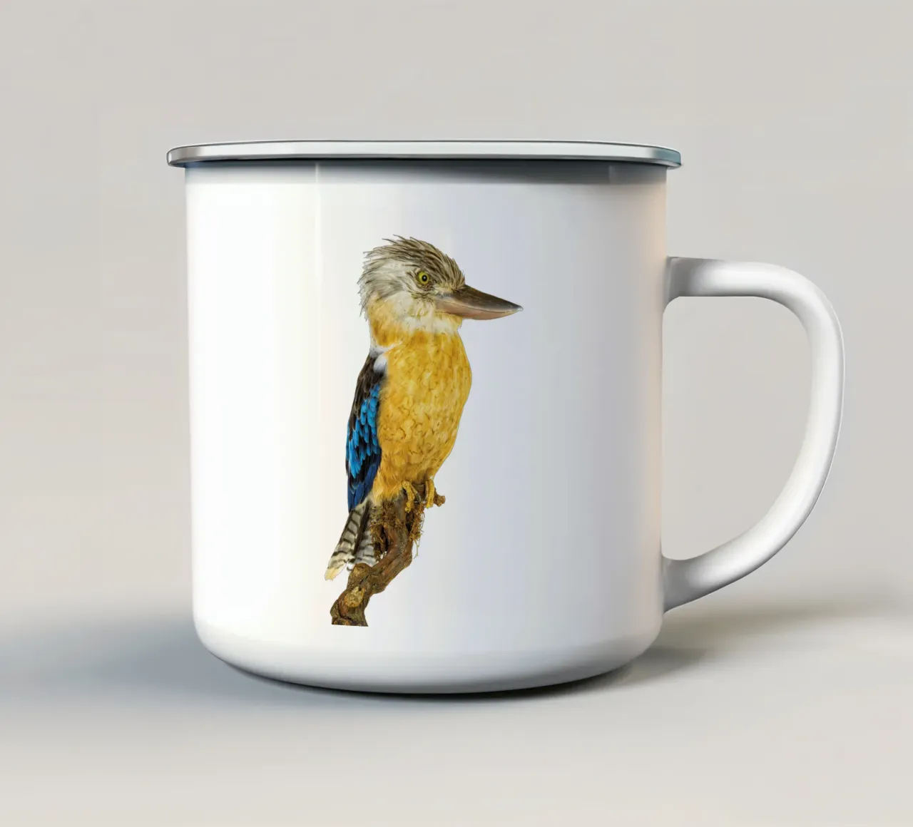 Kookaburra tazza in smalto da Curious Collections by Marielle Leenders