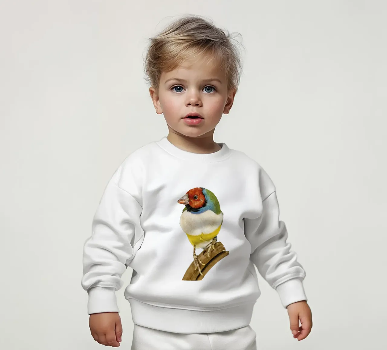 Uccello di gloudamadina felpa neonato da Curious Collections by Marielle Leenders