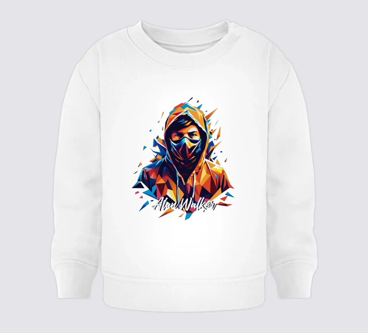Alan Walker ritratto Wpap Pop Art felpa neonato da vectorartnesia
