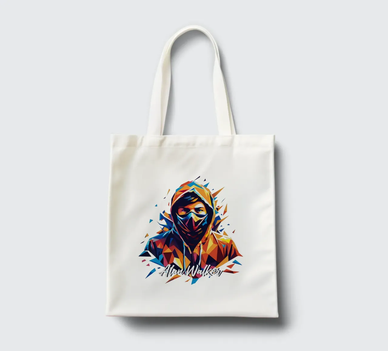 Alan Walker Porträt Wpap Pop Art Jutebeutel von vectorartnesia