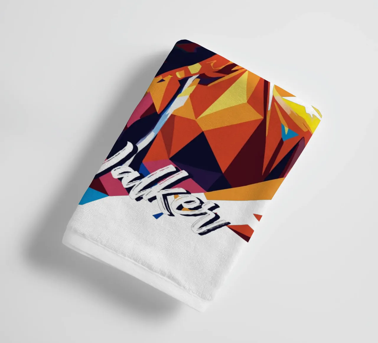 Alan Walker ritratto Wpap Pop Art asciugamano da bagno da vectorartnesia