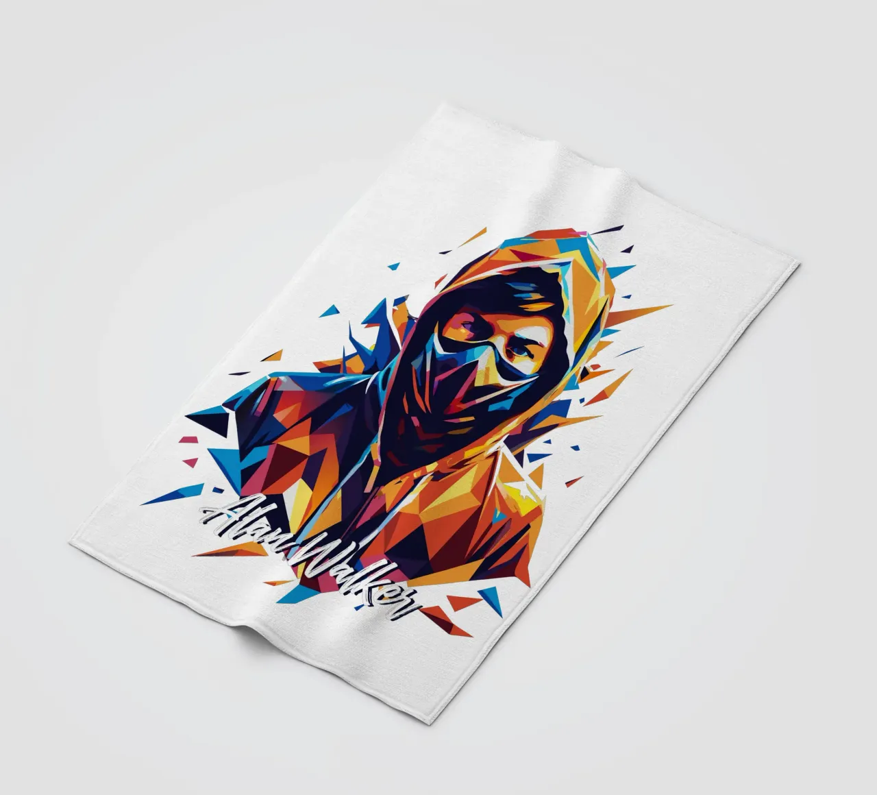 Alan Walker Porträt Wpap Pop Art Fleecedecke von vectorartnesia