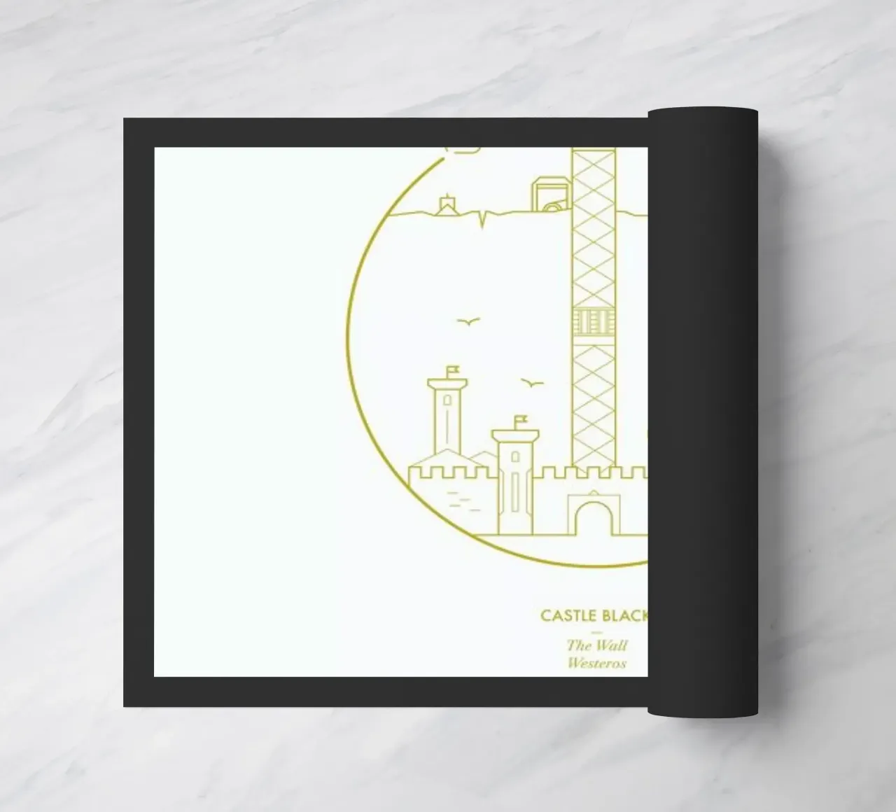 Castle Black doormat by Dean Smith