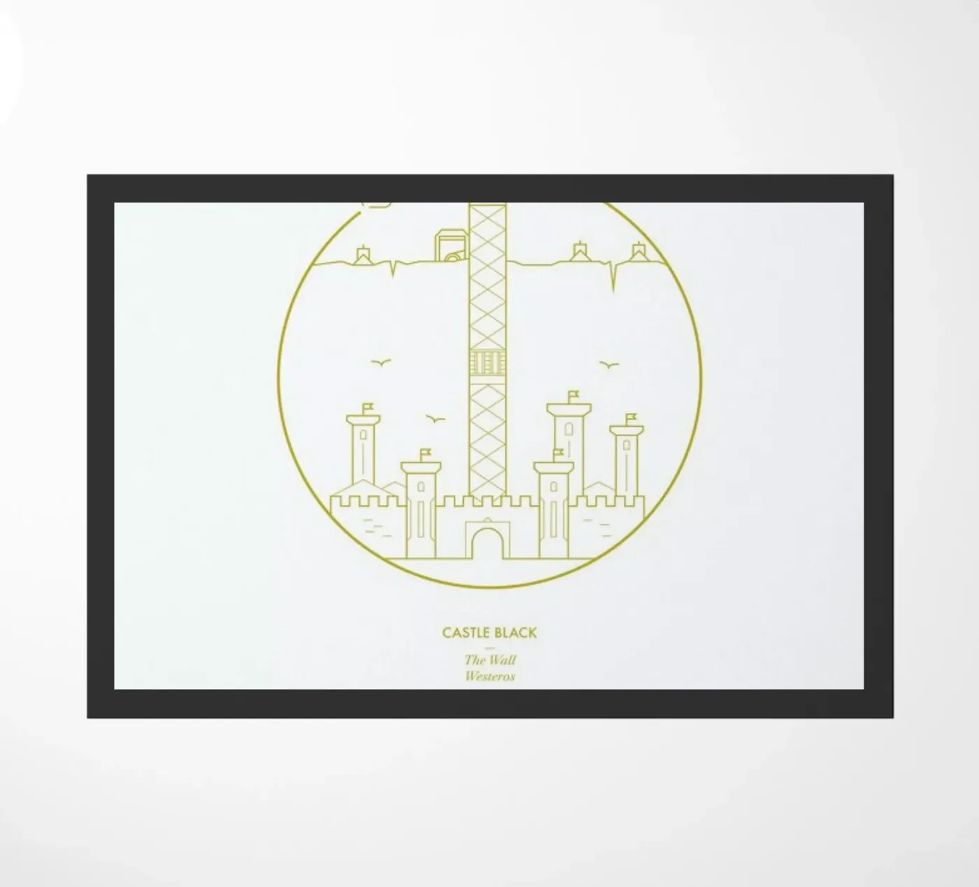 Castle Black doormat by Dean Smith