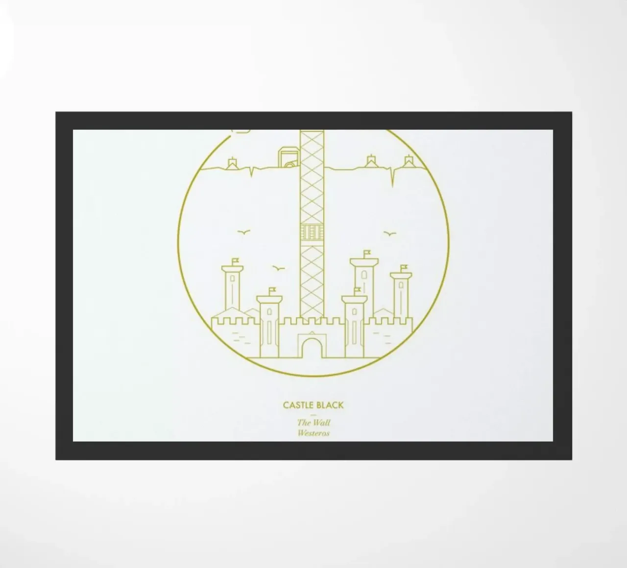 Castle Black doormat by Dean Smith