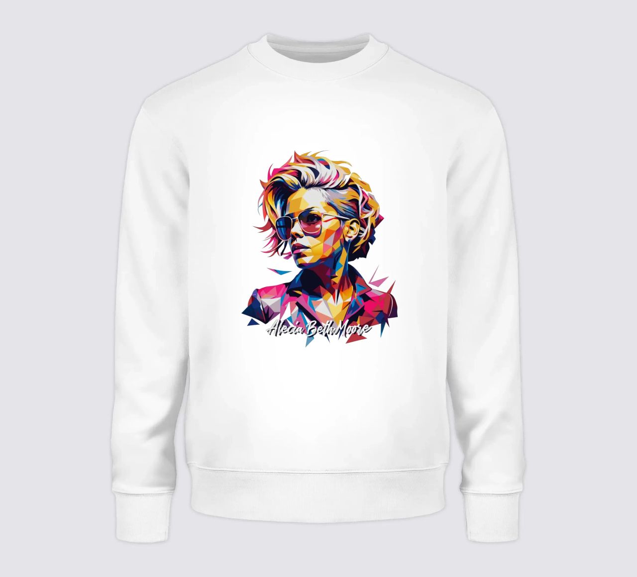 Alecia Beth Moore Portrait in WPAP Pop Art felpa da vectorartnesia