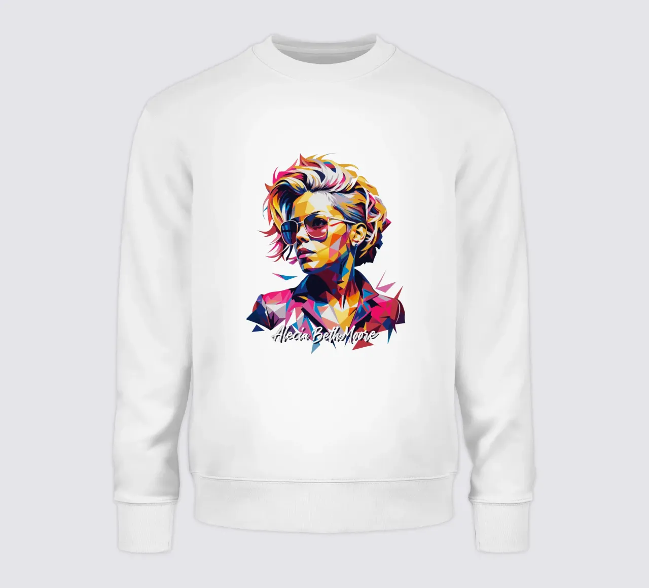 Alecia Beth Moore Portrait in WPAP Pop Art felpa da vectorartnesia