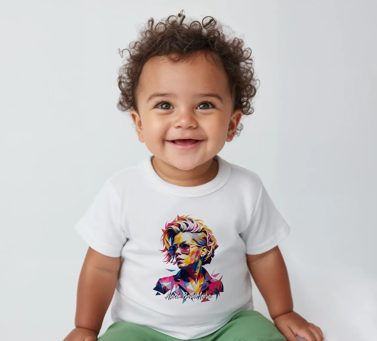 Alecia Beth Moore Portrait in WPAP Pop Art maglietta neonato da vectorartnesia