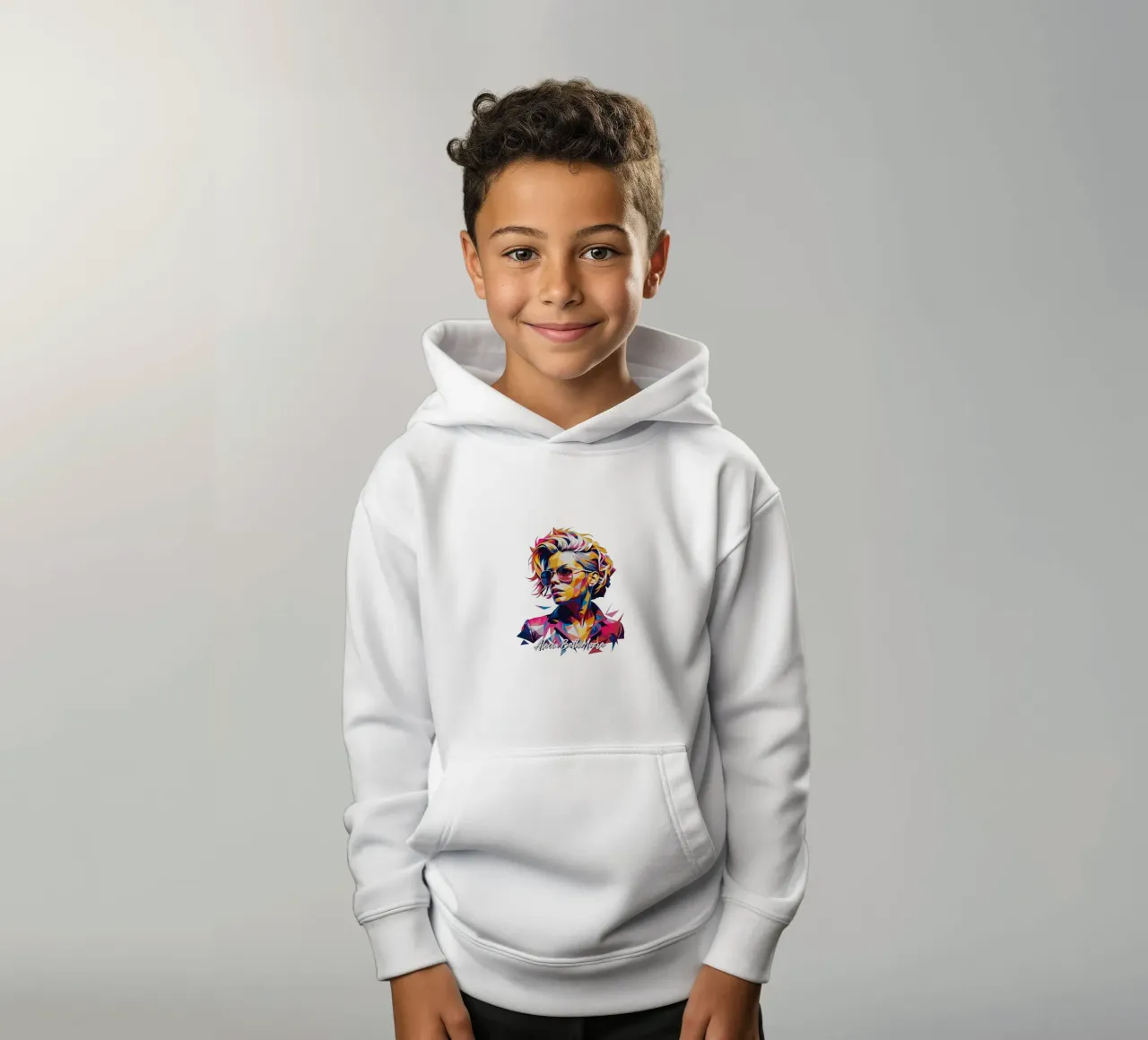 Alecia Beth Moore Portrait in WPAP Pop Art felpa bambino con cappuccio da vectorartnesia