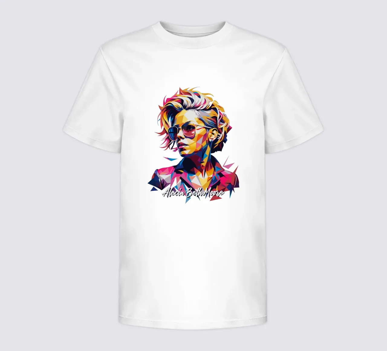 Alecia Beth Moore Portrait in WPAP Pop Art t-shirt bambini da vectorartnesia