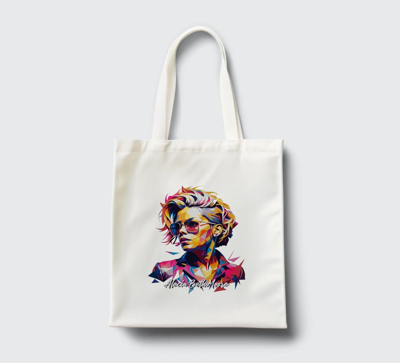 Alecia Beth Moore Portrait in WPAP Pop Art borsa in juta da vectorartnesia