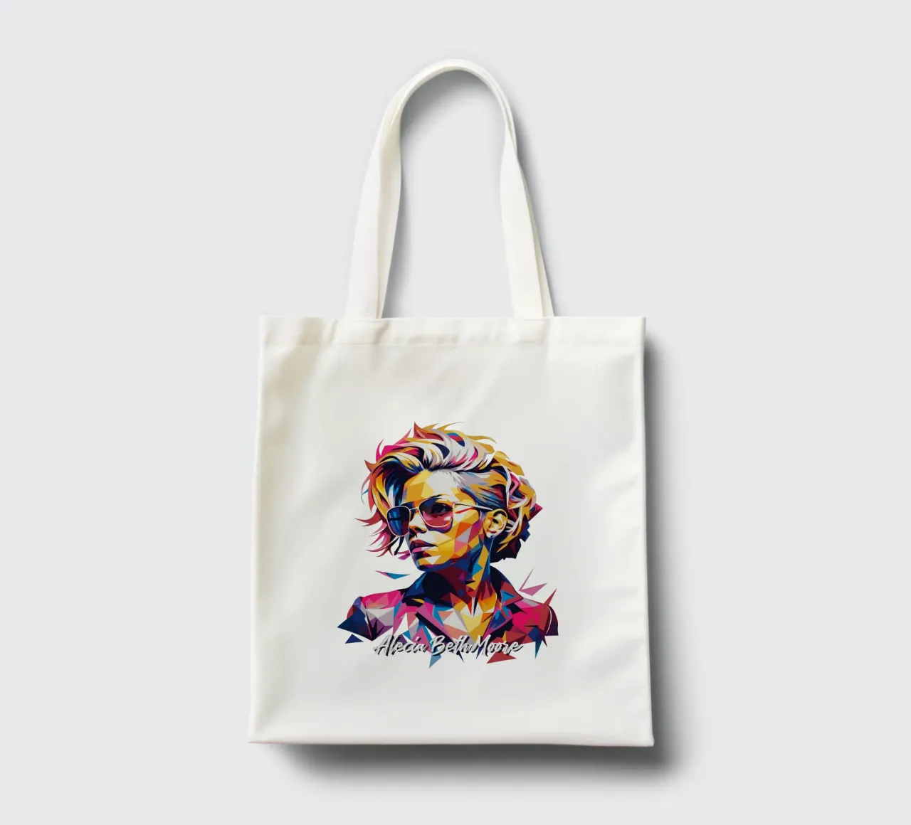 Alecia Beth Moore Portrait in WPAP Pop Art borsa in juta da vectorartnesia