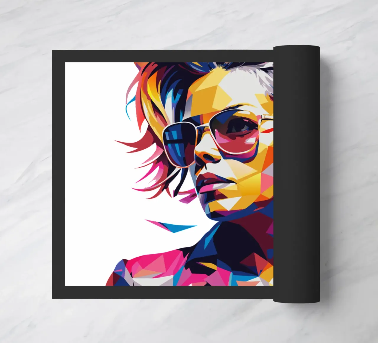 Alecia Beth Moore Portrait in WPAP Pop Art zerbino da vectorartnesia