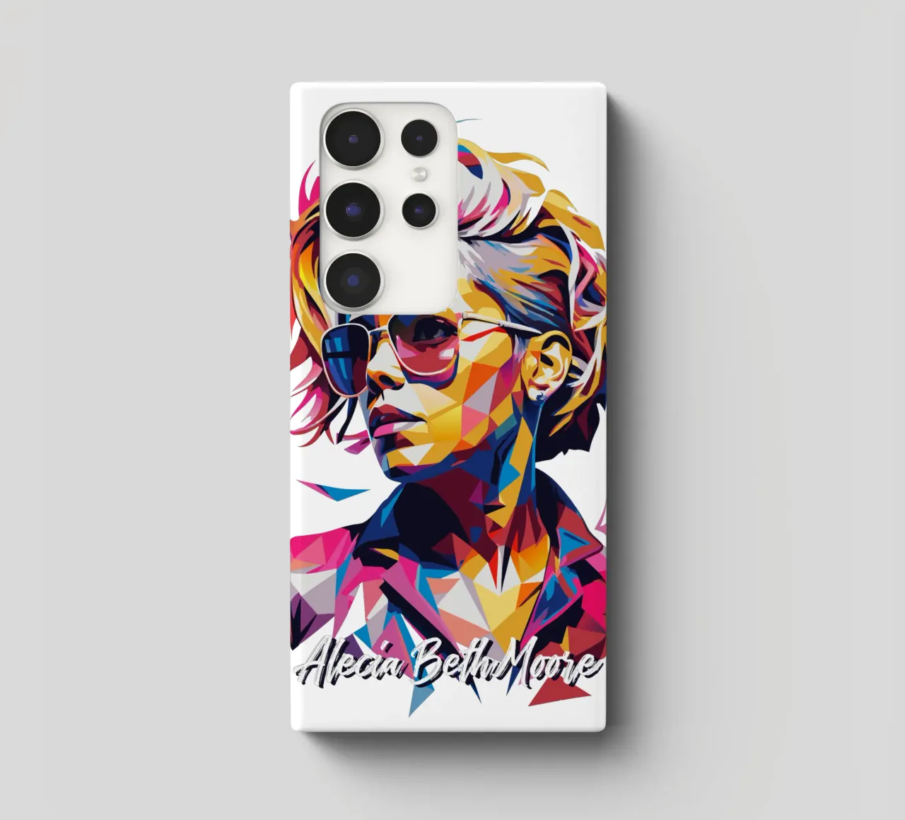 Alecia Beth Moore Portrait in WPAP Pop Art cover samsung da vectorartnesia