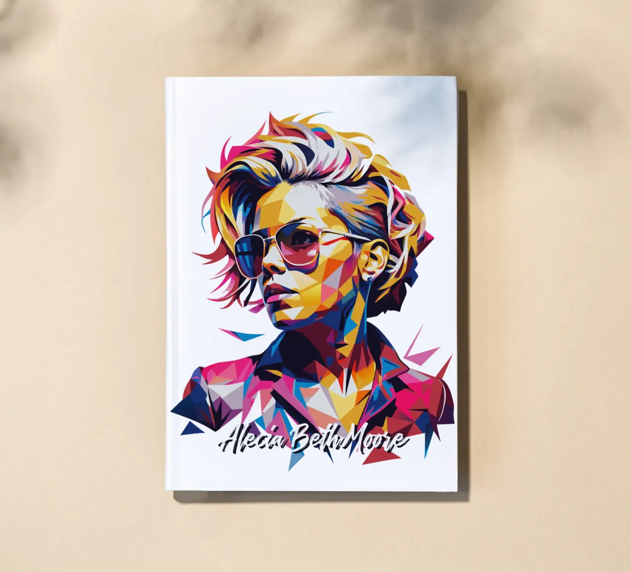 Alecia Beth Moore Portrait in WPAP Pop Art diario da vectorartnesia
