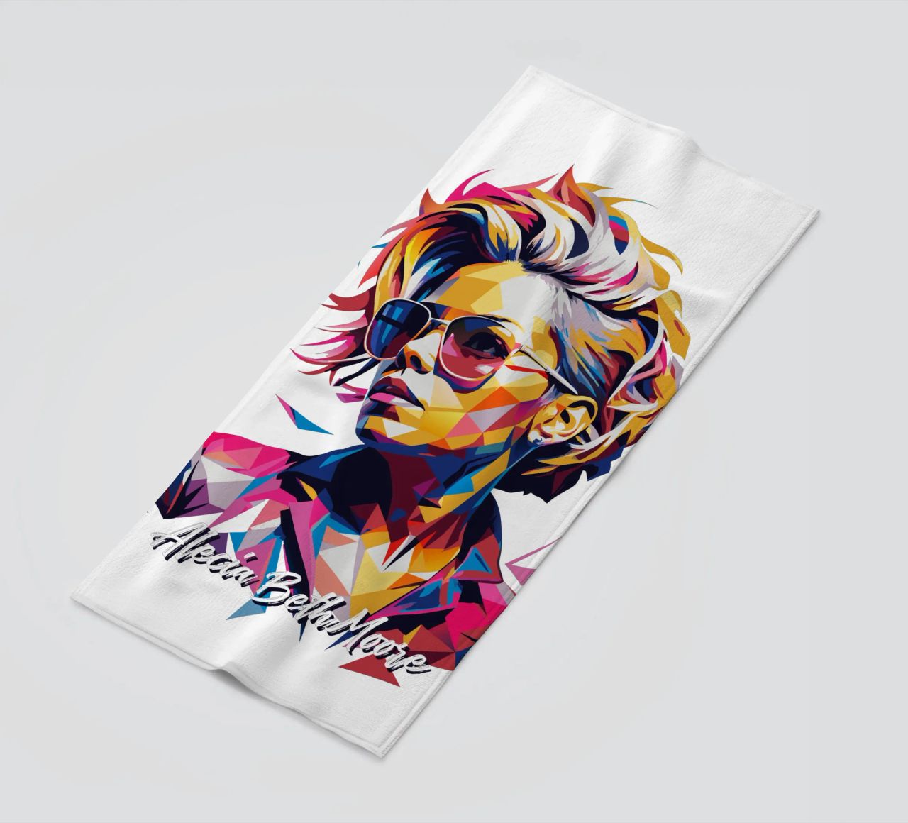 Alecia Beth Moore Portrait in WPAP Pop Art telo mare da vectorartnesia