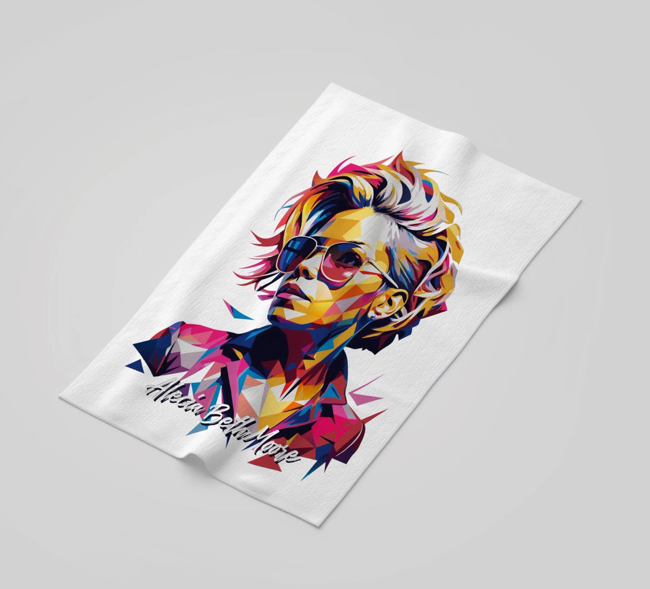 Alecia Beth Moore Portrait in WPAP Pop Art telo mare da vectorartnesia