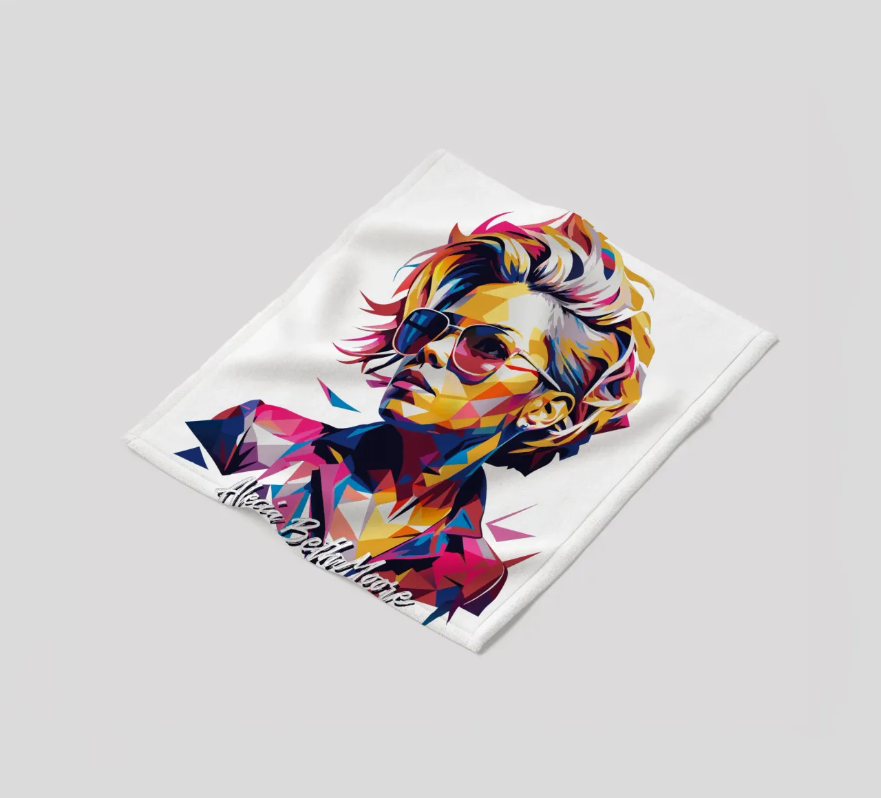 Alecia Beth Moore Portrait in WPAP Pop Art coperta in pile da vectorartnesia