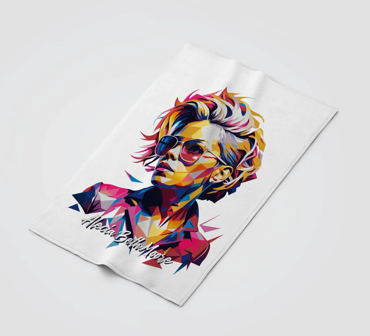 Alecia Beth Moore Portrait in WPAP Pop Art coperta in pile da vectorartnesia