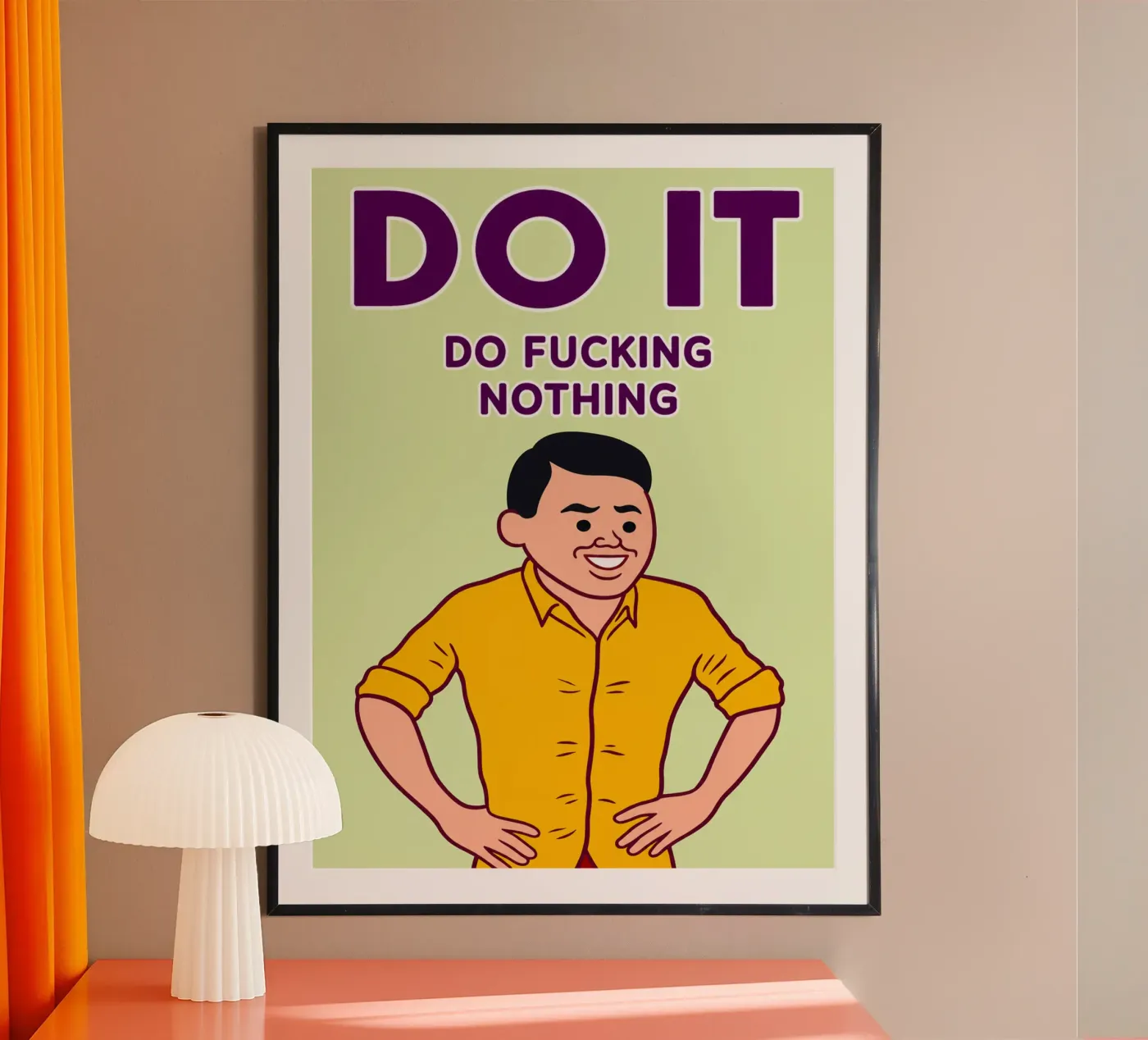 non fare nulla poster da danine