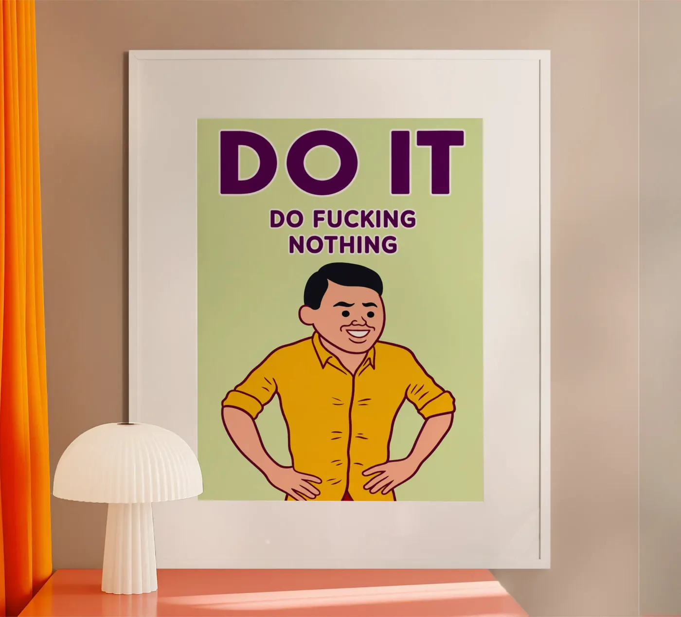 non fare nulla poster da danine