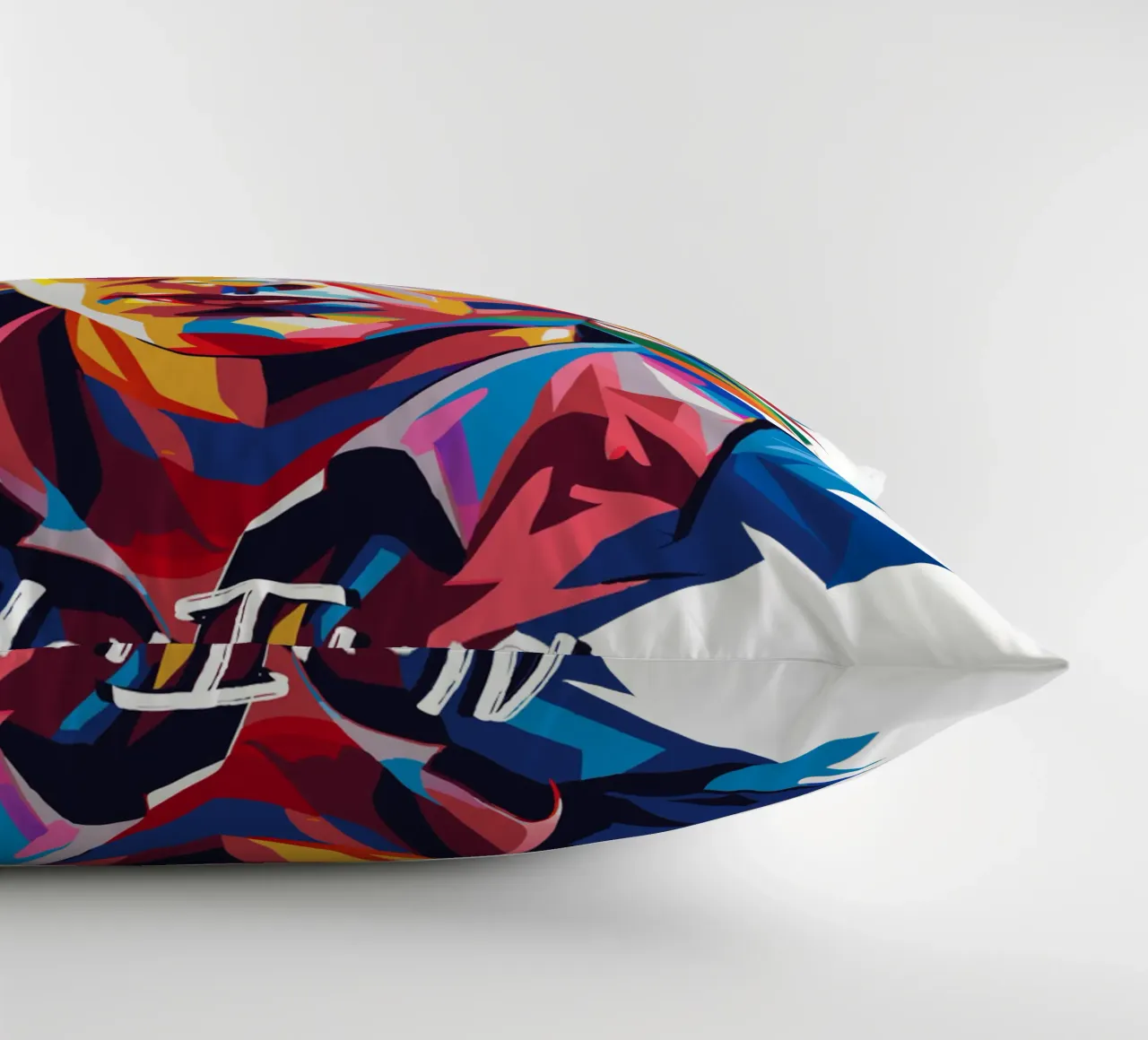 Alex Turner Portrait in WPAP Pop Art cuscino da vectorartnesia