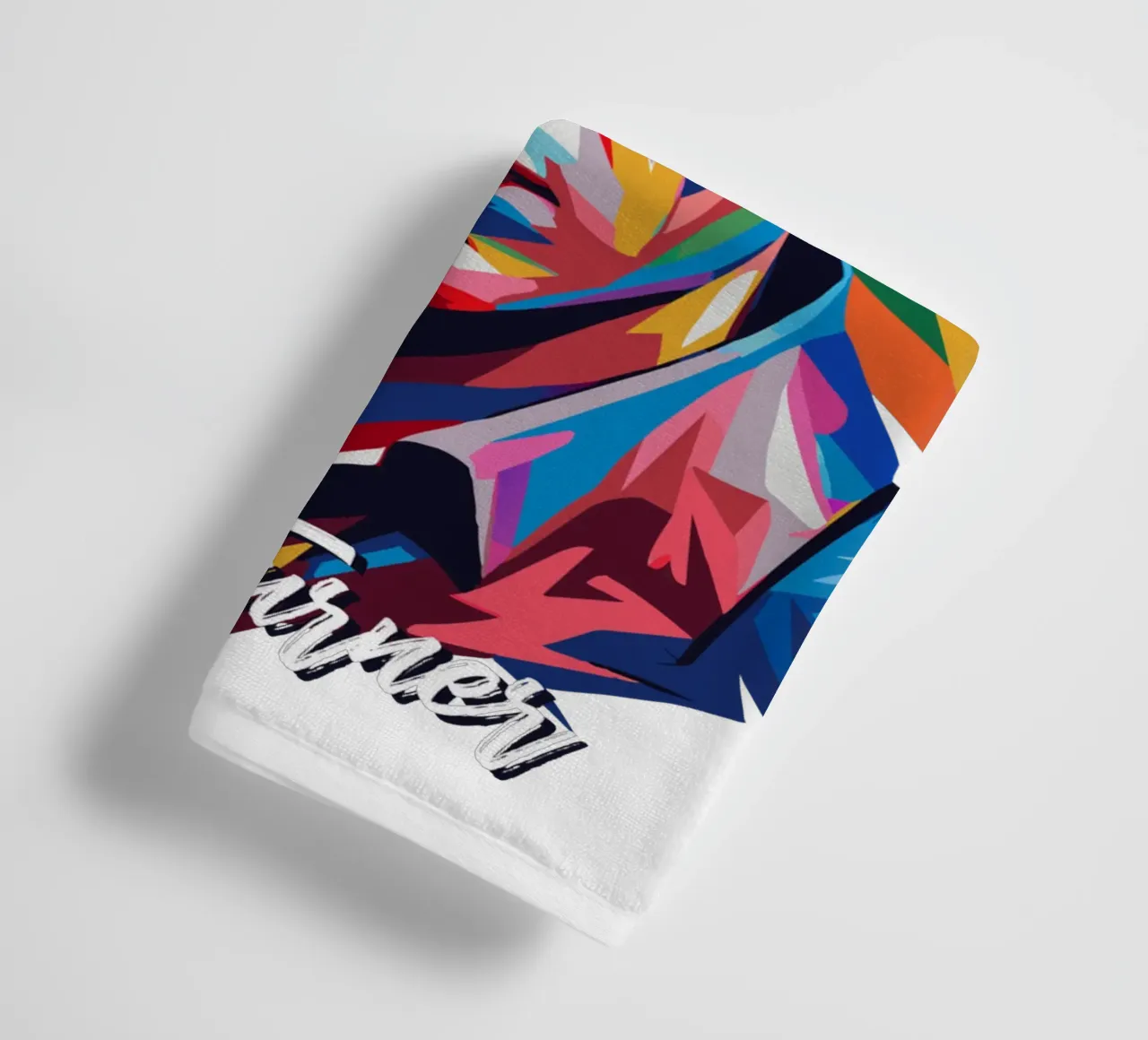 Alex Turner Portrait in WPAP Pop Art asciugamano da bagno da vectorartnesia