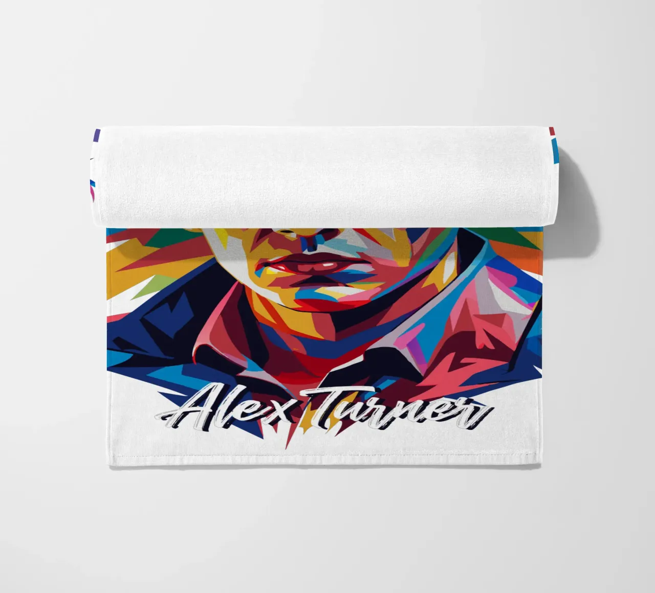 Alex Turner Portrait in WPAP Pop Art telo mare da vectorartnesia