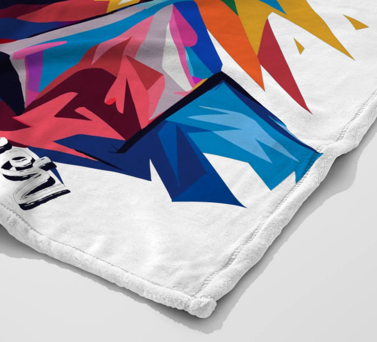 Alex Turner Portrait in WPAP Pop Art coperta in pile da vectorartnesia