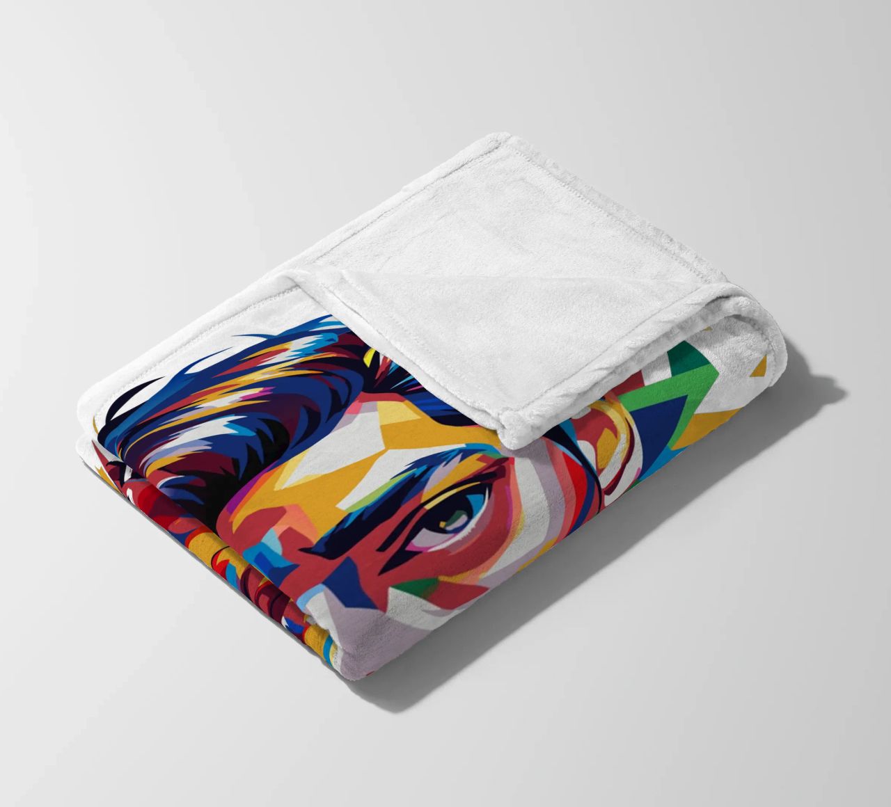 Alex Turner Portrait in WPAP Pop Art coperta in pile da vectorartnesia