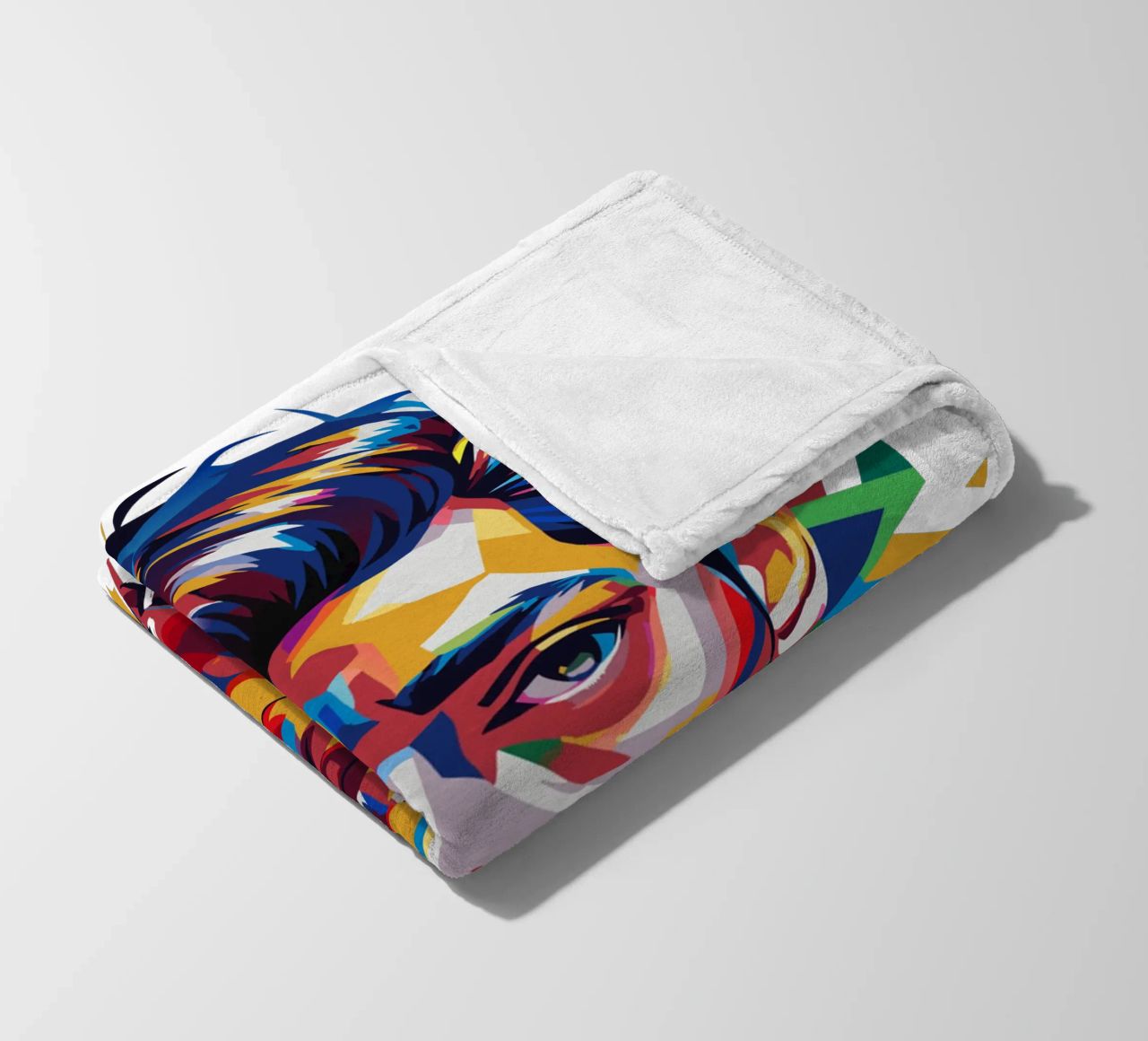 Alex Turner Portrait in WPAP Pop Art coperta in pile da vectorartnesia